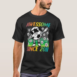 Camiseta Incrível Desde 2011, 10 Anos, 10 Anos, Socce De 10