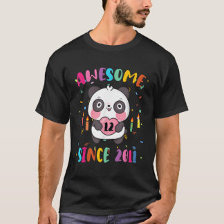 Camiseta Incrível Desde 2011 12 12 Panda