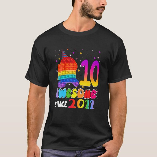 Camiseta Incrível Desde 2011 Entre Pop Com Nós 10º Nascimen (Frente)