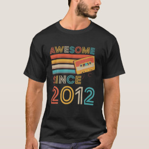 Camiseta Incrível Desde 2012 10A Cassete Retroativa De Ani