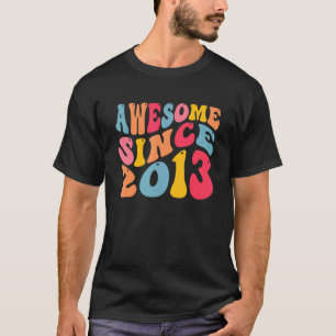 Camiseta Incrível Desde 2013, 9 Anos, Retro Vintage 9.º B