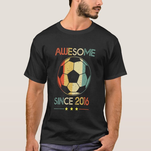 Camiseta Incrível Desde 2016 7 Aniversário De 7 Anos (Frente)