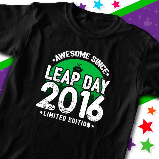 Camiseta Incrível Desde 2016 Dia do Ano Leap Fev 29 Anivers (Criador carregado)