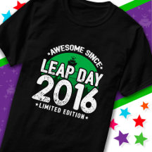 Incrível Desde 2016 Dia do Ano Leap Fev 29 Anivers
