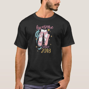Camiseta Incrível Desde 2018 5 Ballerina Festa de aniversár