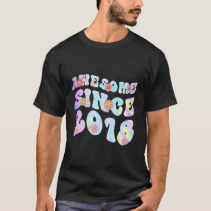 Camiseta Incrível desde 2018, Tie Dye Flowers, 5