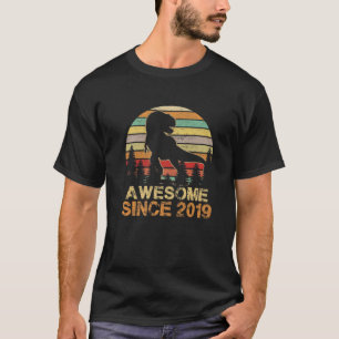 Camiseta Incrível Desde 2019 Dinossauro T Rex aniversário d