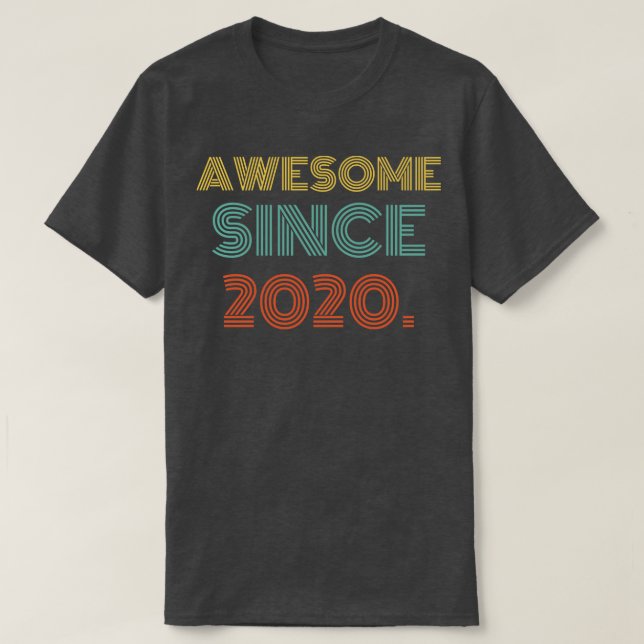 Camiseta Incrível Desde 2020 (Frente do Design)