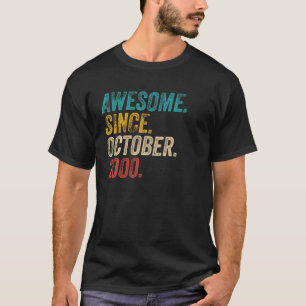 Camiseta Incrível desde a introdução do aniversário de