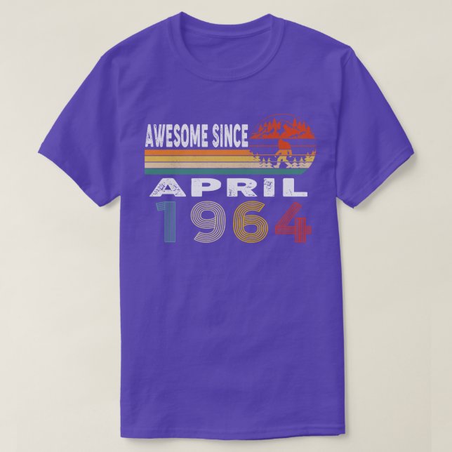 Camiseta Incrível Desde Abril De 1964 (Frente do Design)