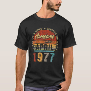 Camiseta Incrível Desde Abril De 1977 Vintage 45º Anivers