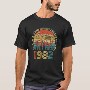 Camiseta Incrível desde abril de 1982 aniversário de 40 ano