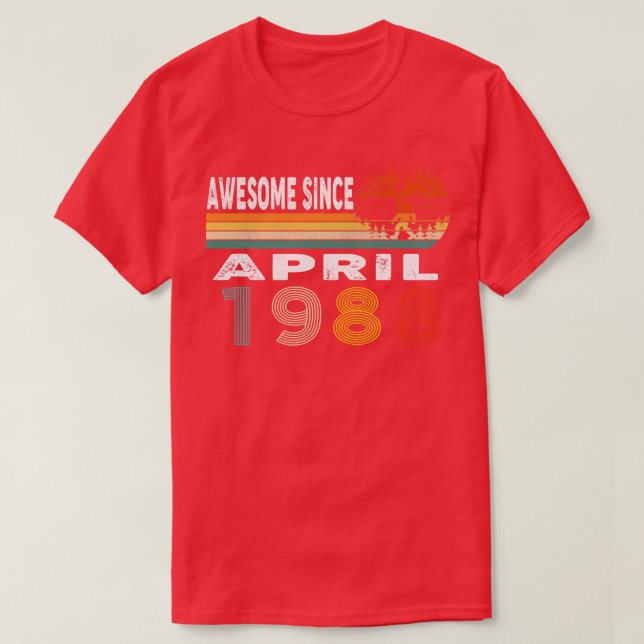 Camiseta Incrível Desde Abril De 1988 (Frente do Design)