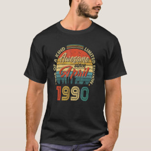 Camiseta Incrível desde abril de 1990 Vintage 32º aniversár