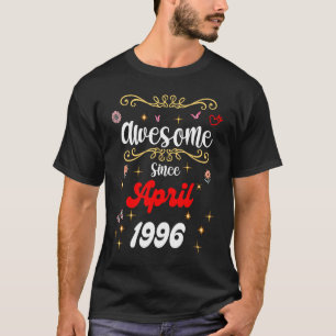 Camiseta Incrível desde abril de 1996 Flowers & Butter