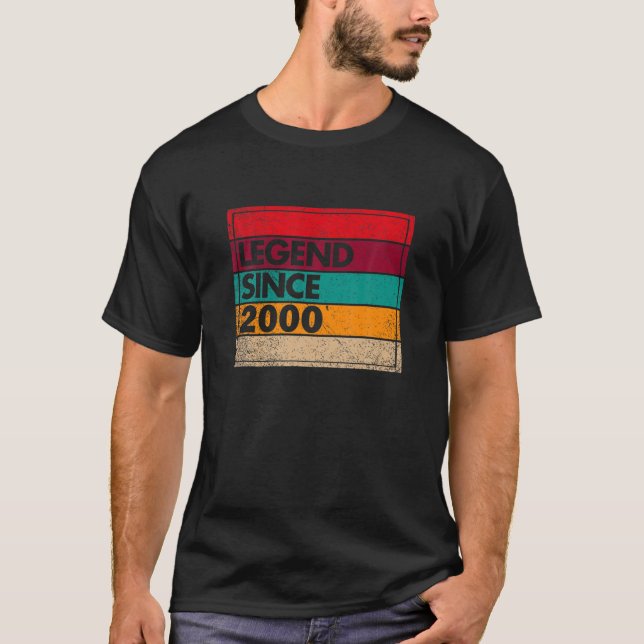 Camiseta Incrível Desde Abril De 2000 22º Aniversário Prese (Frente)