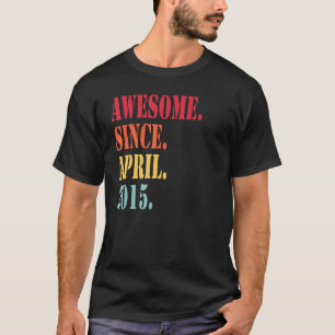 Camiseta Incrível Desde Abril De 2015 Para O Nascimento De 