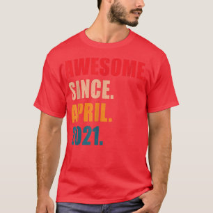 Camiseta Incrível Desde Abril De 2021, Vintage Personalizou