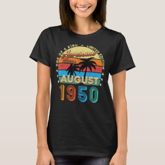 Camiseta Incrível desde agosto de 1950 72º aniversário 72