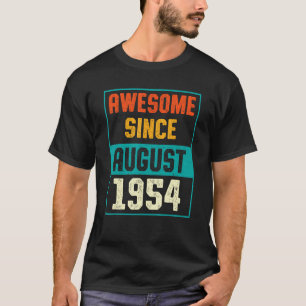 Camiseta Incrível desde agosto de 1954 69º aniversário 69 a
