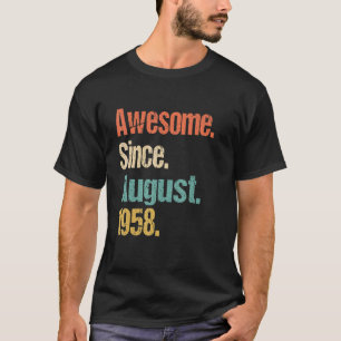 Camiseta Incrível desde agosto de 1958 64th Birthday Vintag