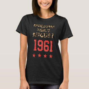 Camiseta Incrível Desde agosto de 1961 Leopard 1961 August