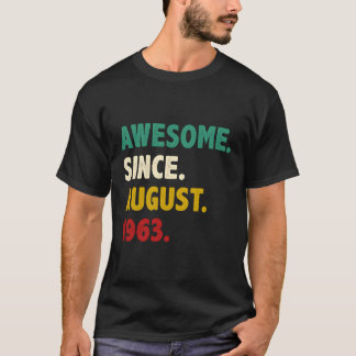 Camiseta Incrível Desde Agosto De 1963 60Th 60