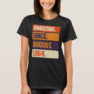 Camiseta Incrível desde agosto de 1964 Retro 59 anos 59