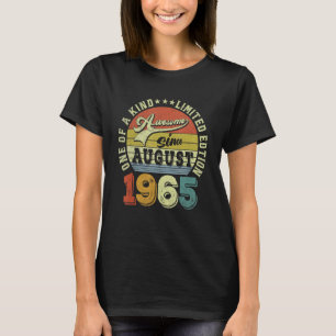 Camiseta Incrível Desde Agosto De 1965, 57 Anos, 57 Anos, N