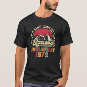 Camiseta Incrível desde agosto de 1972 50º aniversário 50 a