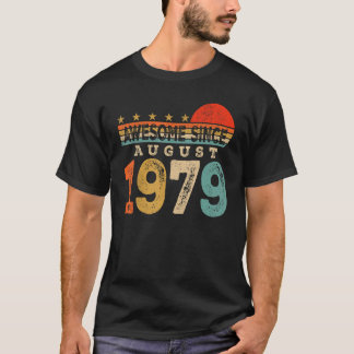 Camiseta Incrível Desde Agosto De 1979, Nascido Em 44 De 44