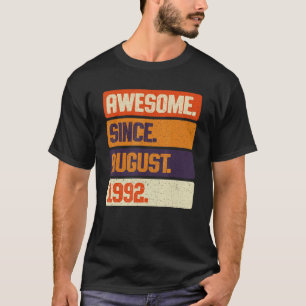 Camiseta Incrível Desde Agosto De 1992 Retro 31 Anos 31