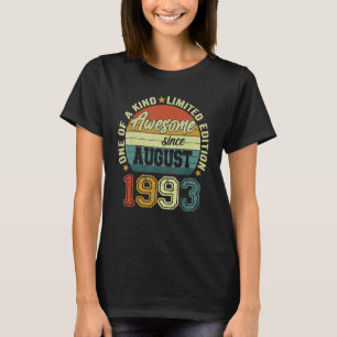 Camiseta Incrível desde agosto de 1993 29º aniversário 29 a