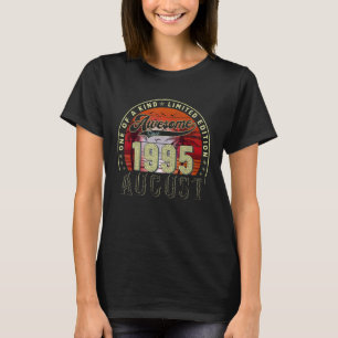 Camiseta Incrível desde agosto de 1995 28º aniversário para