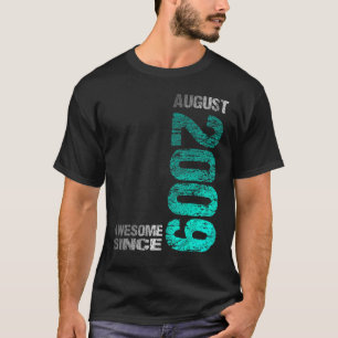 Camiseta Incrível desde agosto de 2009 14 Birthday Nascer 2