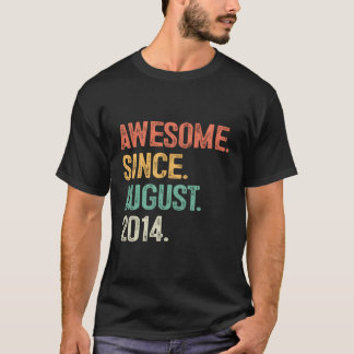 Camiseta Incrível Desde Agosto De 2014 9º 9