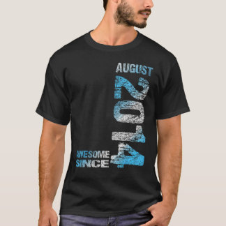 Camiseta Incrível desde agosto de 2014 9º Nascer de anivers