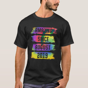 Camiseta Incrível desde agosto de 2019, 4 anos, Tie Dye 4th