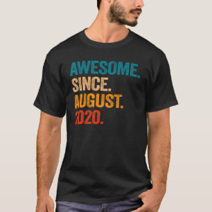 Camiseta Incrível Desde Agosto De 2020, segundo aniversário