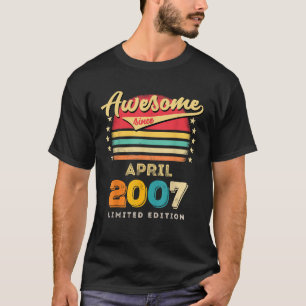 Camiseta Incrível Desde Aniversário De Abril De 2007