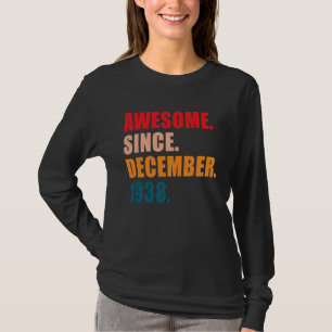 Camiseta Incrível Desde Dezembro De 1938 Vintage Personaliz