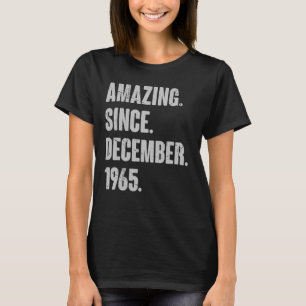 Camiseta Incrível desde dezembro de 1965 57 anos 57 anos