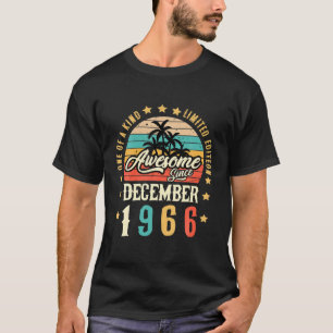 Camiseta Incrível Desde Dezembro De 1966 Vintage 55º Aniv
