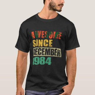 Camiseta Incrível Desde Dezembro De 1984 40 Anos 40º Nascim