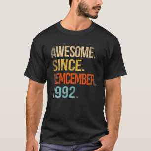 Camiseta Incrível Desde Dezembro De 1992 29º Aniversário 29