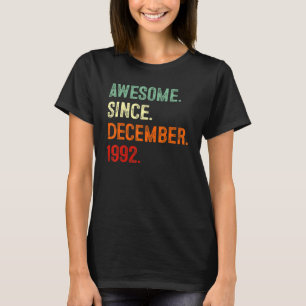 Camiseta Incrível Desde Dezembro De 1992 aniversário de 30