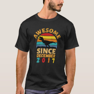 Camiseta Incrível Desde Dezembro De 2017 Vintage 4º Anivers