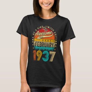 Camiseta Incrível Desde Fevereiro De 1937 86 Anos 86 Nascim