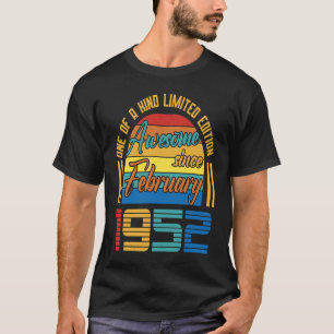 Camiseta Incrível Desde Fevereiro De 1952 71 Anos 71 Anos N