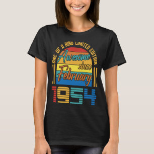 Camiseta Incrível Desde Fevereiro De 1954 69 Anos 69 Anos N